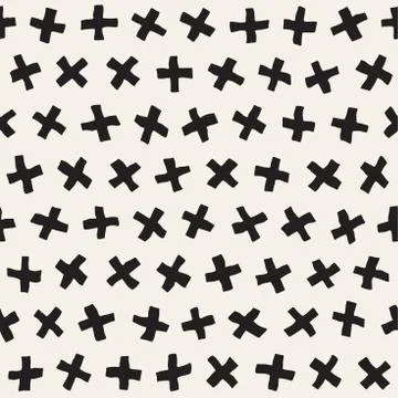 Vector Seamless Pattern. Abstract Background With Scattered Geometric Shapes 스톡 일러스트