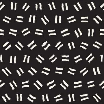 Vector Seamless Pattern. Abstract Background With Scattered Geometric Shapes. Stock Illustration