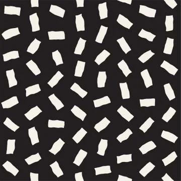 Vector Seamless Pattern. Abstract Background With Scattered Geometric Shapes. Stock Illustration