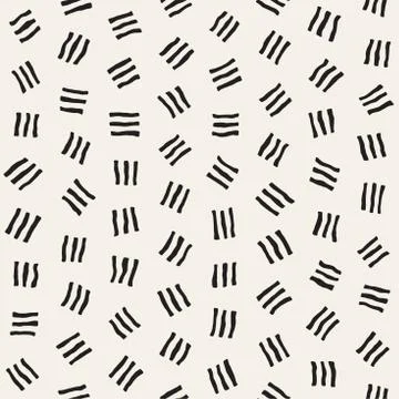 Vector Seamless Pattern. Abstract Background With Scattered Geometric Shapes. Stock Illustration