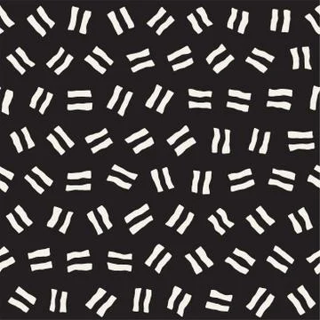 Vector Seamless Pattern. Abstract Background With Scattered Geometric Shapes. Stock Illustration