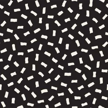 Vector Seamless Pattern. Abstract Background With Scattered Geometric Shapes. Stock Illustration