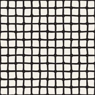 Vector Seamless Pattern. Abstract Background With Brush Lines. Monochrome Hand Stock Illustration