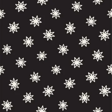 Vector seamless pattern. Abstract background with floral brush strokes 스톡 일러스트