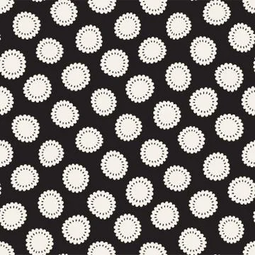 Vector seamless pattern. Abstract background with floral brush strokes Stockillustratie
