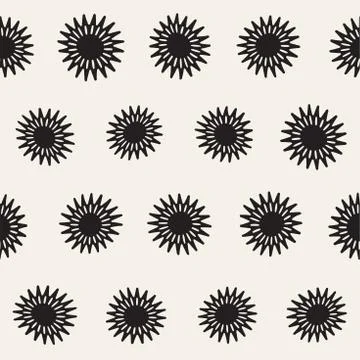 Vector seamless pattern. Abstract background with floral brush strokes. Mon.. Stock Illustration