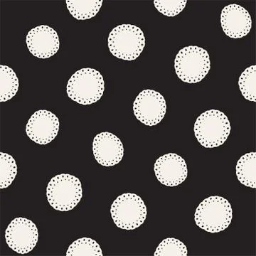 Vector seamless pattern. Abstract background with floral brush strokes. Mon.. 库存插图