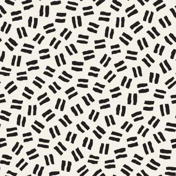 Vector Seamless Pattern. Abstract Background With Scattered Geometric Shapes. Stock Illustration