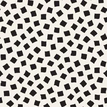 Vector Seamless Pattern. Abstract Background With Scattered Geometric Shapes. Stock Illustration