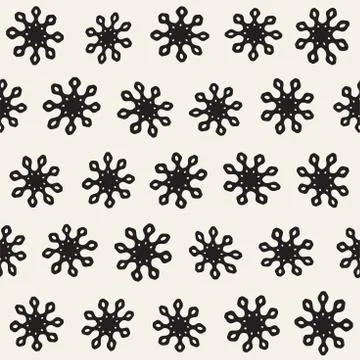 Vector seamless pattern. Abstract background with floral brush strokes. Mon.. Illustrazione stock