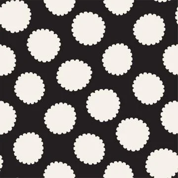 Vector seamless pattern. Abstract background with floral brush strokes. Mon.. Stock Illustration