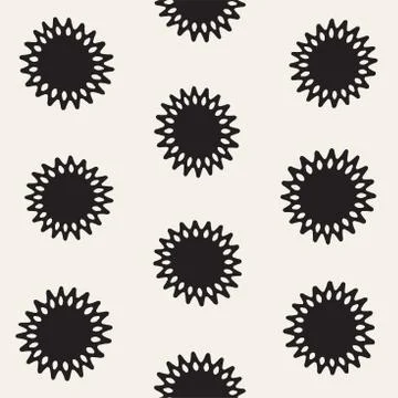 Vector seamless pattern. Abstract background with floral brush strokes. Mon.. Illustrazione stock