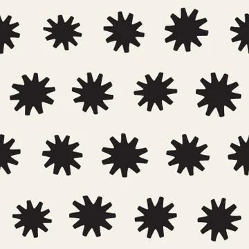 Vector seamless pattern. Abstract background with floral brush strokes. Mon.. Stockillustratie