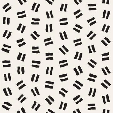 Vector Seamless Pattern. Abstract Background With Scattered Geometric Shapes. Stock Illustration