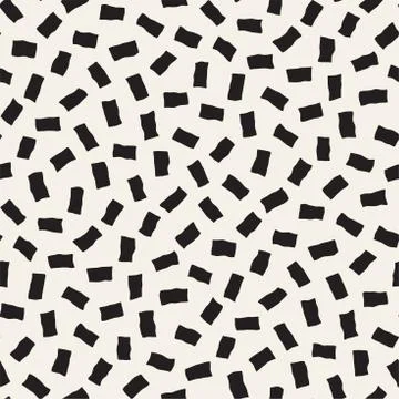 Vector Seamless Pattern. Abstract Background With Scattered Geometric Shapes. Stock Illustration