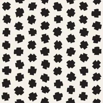 Vector Seamless Pattern. Abstract Background With Scattered Geometric Shapes. Illustrazione stock