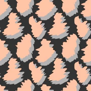 Vector seamless pattern. Abstract background. Hand drawn various shapes and Illustrazione stock