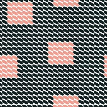 Vector seamless pattern. Abstract background with round brush strokes Illustrazione stock