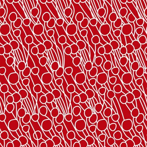 Vector. Seamless pattern. Abstract bouquet, meadow with wildflowers. Stock Illustration