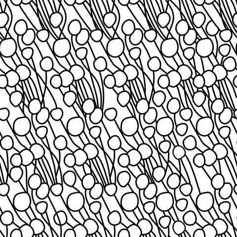 Vector. Seamless pattern, Abstract bouquet, meadow with wildflowers. Stock Illustration