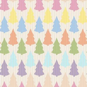 Vector seamless pattern with abstract christmas tree Vector seamless patte... Stock Photos