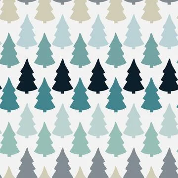 Vector seamless pattern with abstract christmas tree Vector seamless patte... Stock Photos