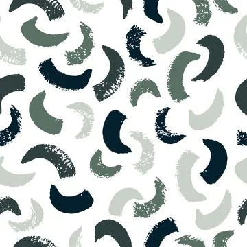 Vector seamless pattern with abstract colored elements on white background. H Illustrazione stock