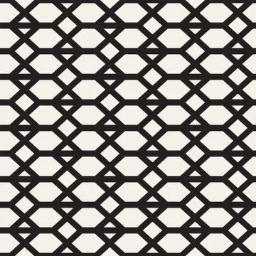 Vector Seamless Pattern. Abstract Geometric Background Design. Stylish Lattice 스톡 일러스트