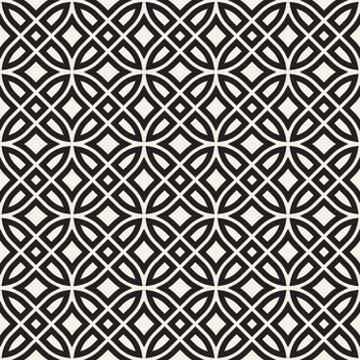 Vector Seamless Pattern. Abstract Geometric Background Design. Stylish Lattice Illustrazione stock
