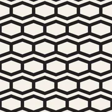 Vector Seamless Pattern. Abstract Geometric Background Design. Stylish Lattice Stock Illustration