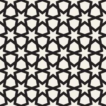 Vector Seamless Pattern. Abstract Geometric Background Design. Stylish Lattice Illustrazione stock