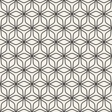 Vector Seamless Pattern. Abstract Geometric Background Design. Stylish Latt.. Stock Illustration