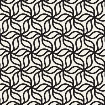 Vector Seamless Pattern. Abstract Geometric Background Design. Stylish Latt.. Stock Illustration