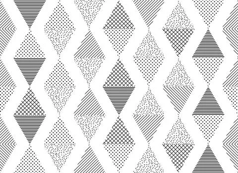 Vector Seamless Pattern. Abstract Geometric Stock Illustration