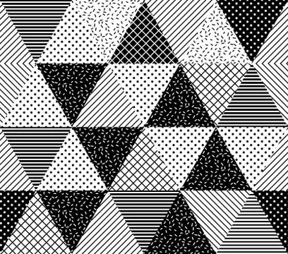 Vector Seamless Pattern. Abstract Geometric 스톡 일러스트