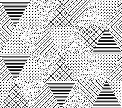 Vector Seamless Pattern. Abstract Geometric Stock Illustration
