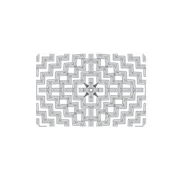 Vector seamless pattern abstract geometric pattern wtih lines Stock Illustration