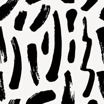 Vector seamless pattern. Abstract hand drawn grunge ink textures Illustrazione stock
