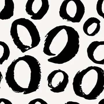 Vector seamless pattern. Abstract hand drawn grunge ink textures Stock Illustration