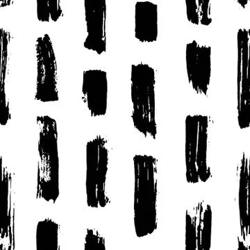 Vector seamless pattern. Abstract hand drawn grunge ink textures Stock Illustration