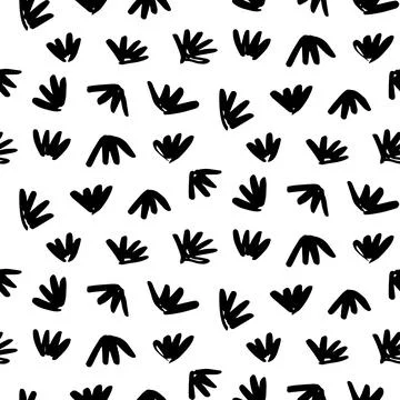 Vector seamless pattern. Abstract hand drawn grunge ink texture Illustrazione stock