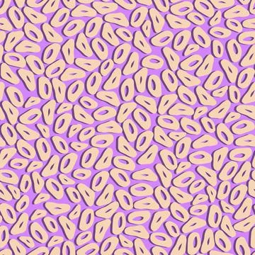 Vector seamless pattern Abstract modern doodle shapes. Simple geometric patte Stock Illustration