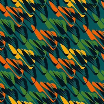 Vector seamless pattern with abstract repeat shapes 스톡 일러스트
