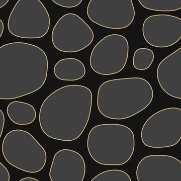 Vector seamless pattern with abstract shapes. Creative dark vector background Illustrazione stock