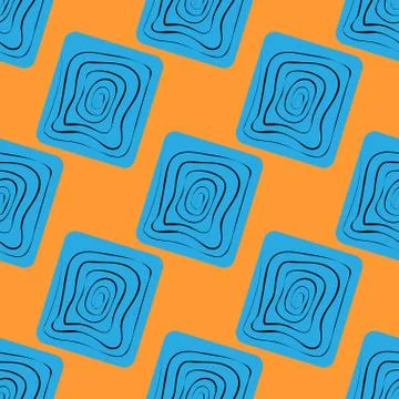 Vector seamless pattern. Abstract stylish background Stock Illustration