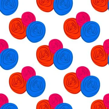 Vector seamless pattern. Abstract stylish background Stock Illustration