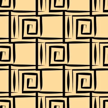 Vector seamless pattern. Abstract stylish background Stock Illustration