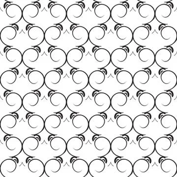 Vector seamless pattern. Abstract stylish background Stock Illustration