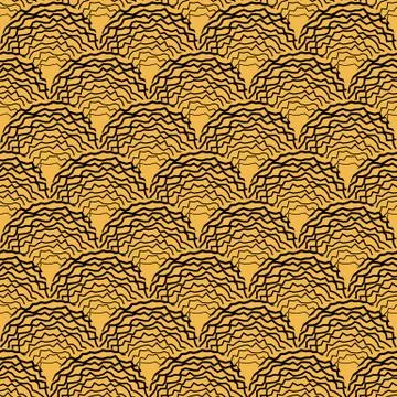 Vector seamless pattern. Abstract stylish background Stock Illustration