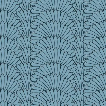 Vector seamless pattern. Abstract stylish background Stock Illustration